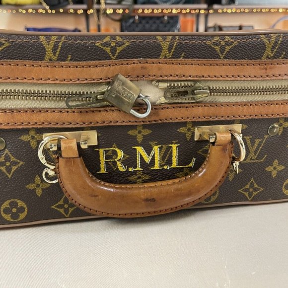 LOUIS VUITTON Vintage 19" Compact Travel Carryon Suitcase Duffle Carryall Bag - Picture 6 of 16